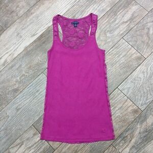 American Eagle Outfitters Women's Purple Vintage Y2K Lace Tank Top ~ Size S